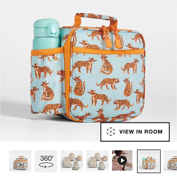 Crate&Kids Big Cat print small kids backpack and lunch box - Picture 3 of 5